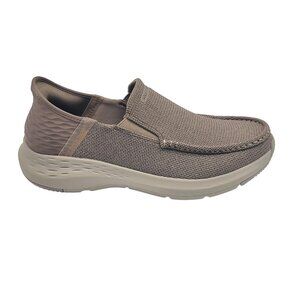 Skechers Slip-ins Shoes Mens Size 9.5 Taupe Parson-Ralven Hands Free Memory Foam